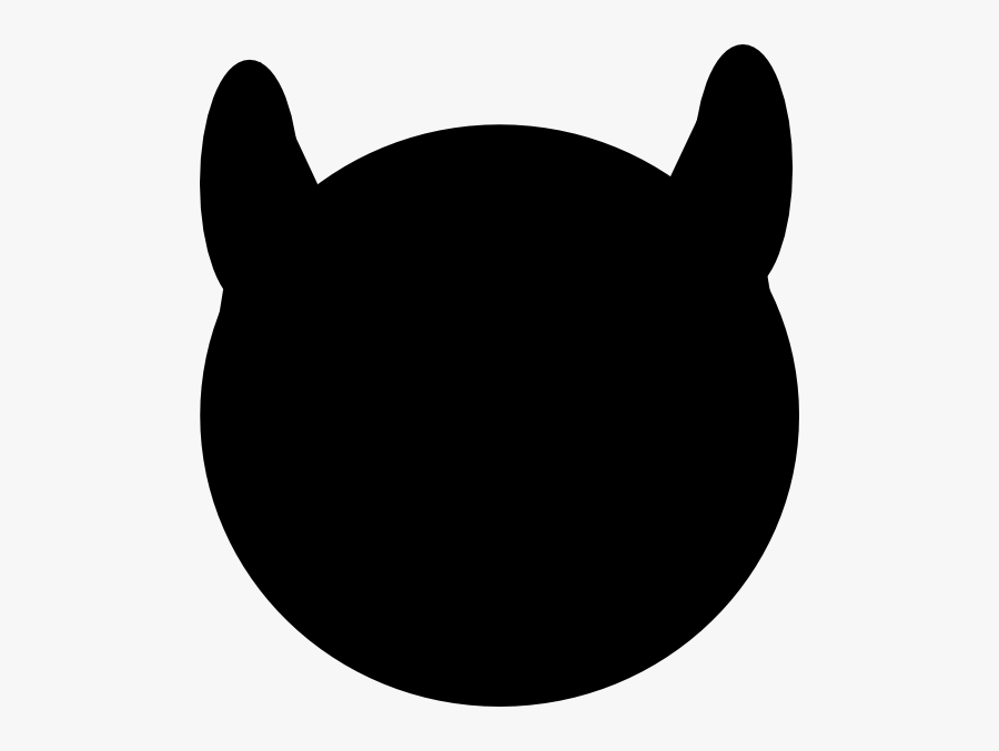 Devil Outline Black Clip Art, Transparent Clipart
