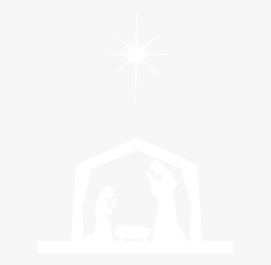 Nativity Star Silhouette Png - Catholic Christmas Shirt, Transparent Clipart