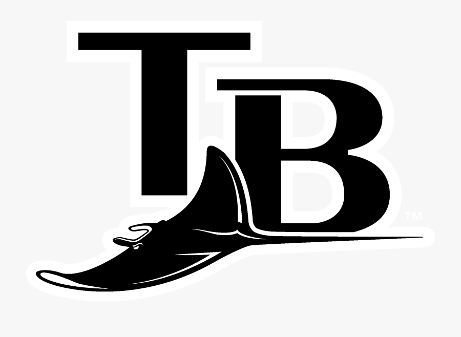Bay Png Black And White - Tampa Bay Rays, Transparent Clipart