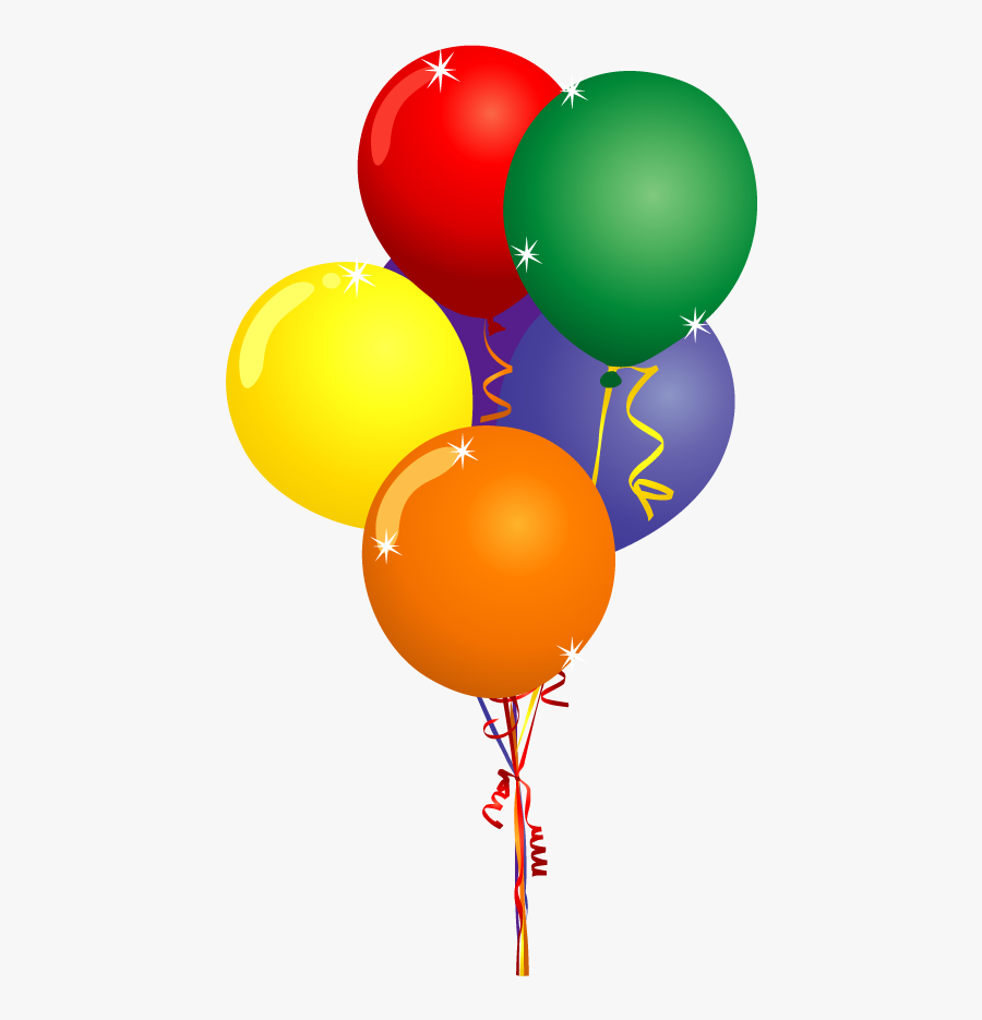 Hot Air Balloon Party Clip Art - Birthday Balloons Clipart, Transparent Clipart