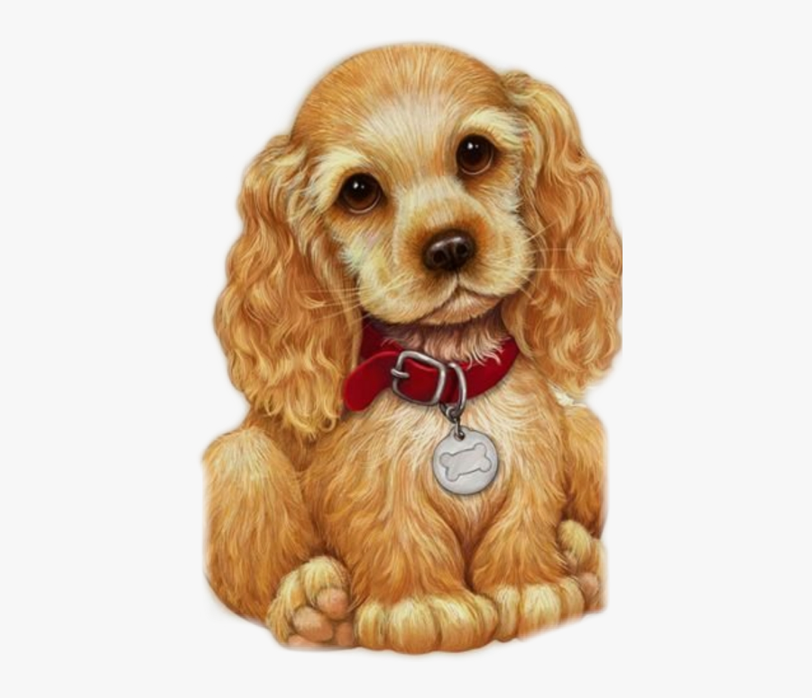 Dog Dogkawaii Spaniel Freetoedit - Cocker Spaniel Puppy Drawing, Transparent Clipart