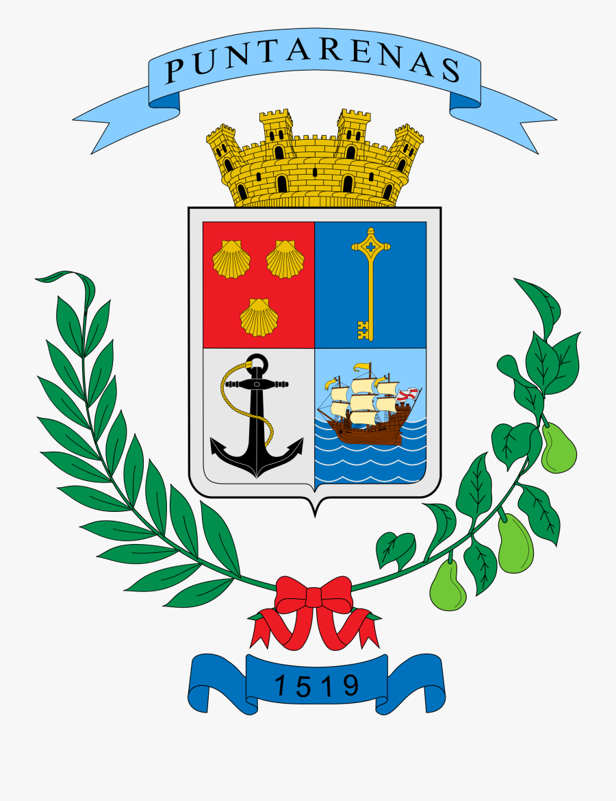 Provincia De Puntarenas Puntarenas, El Canton, Costa - Escudo De Heredia Costa Rica, Transparent Clipart