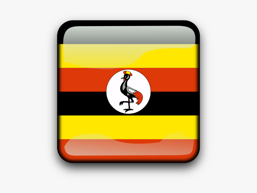 Brand,yellow,orange - Uganda Flag Square Png, Transparent Clipart