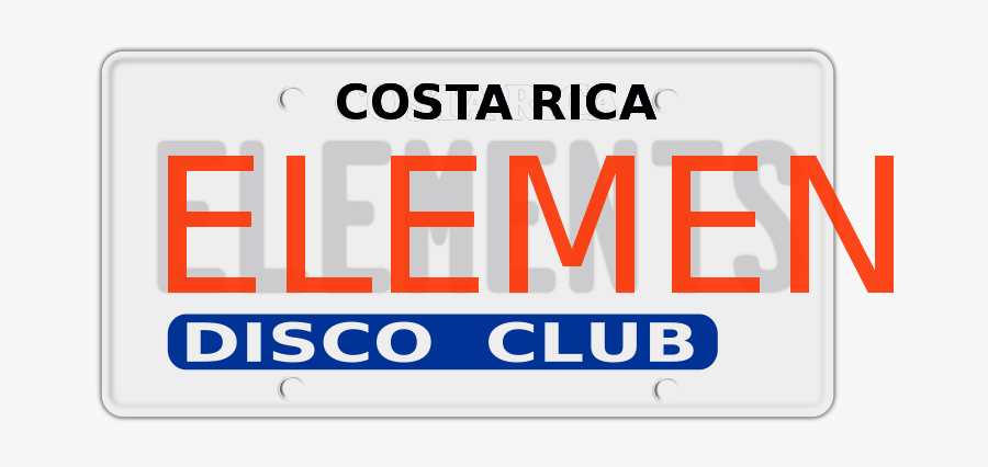 Placa De Carro Elements - Placas De Carros Cliparts, Transparent Clipart