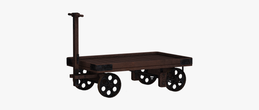 Dare, Cart, Wooden Barrow, Digital Art, Isolated, Png, Transparent Clipart