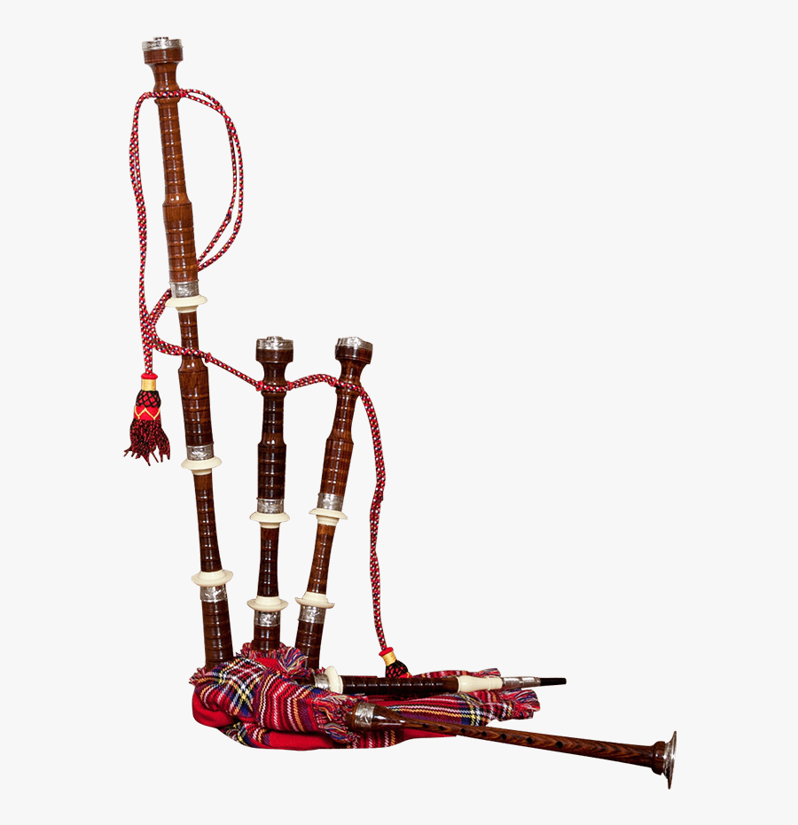 Engraved Rosewood Bagpipe - Bagpipes, Transparent Clipart
