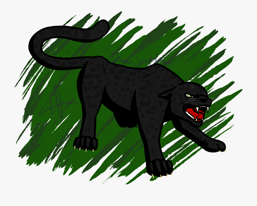Drawing Panther Drawn - Illustration, Transparent Clipart