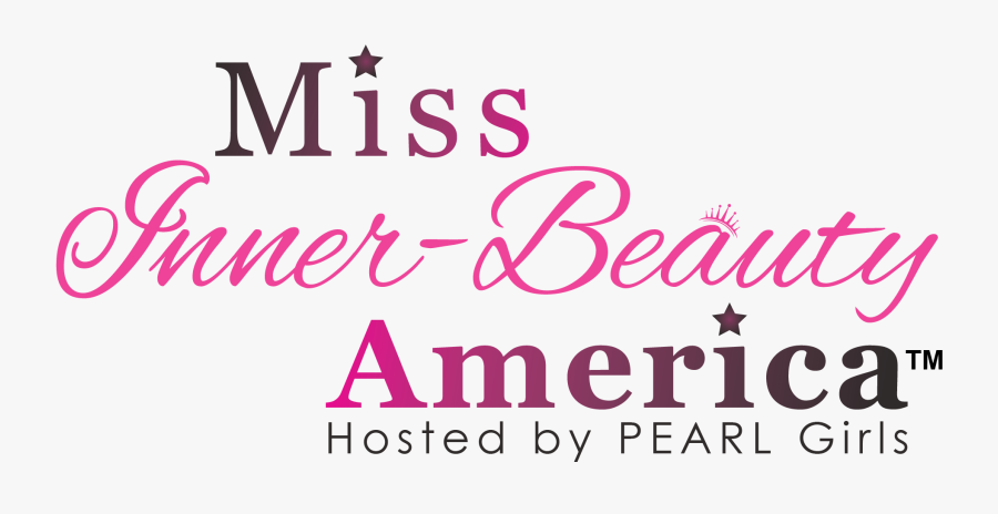 Miss Inner Beauty America - Calligraphy, Transparent Clipart