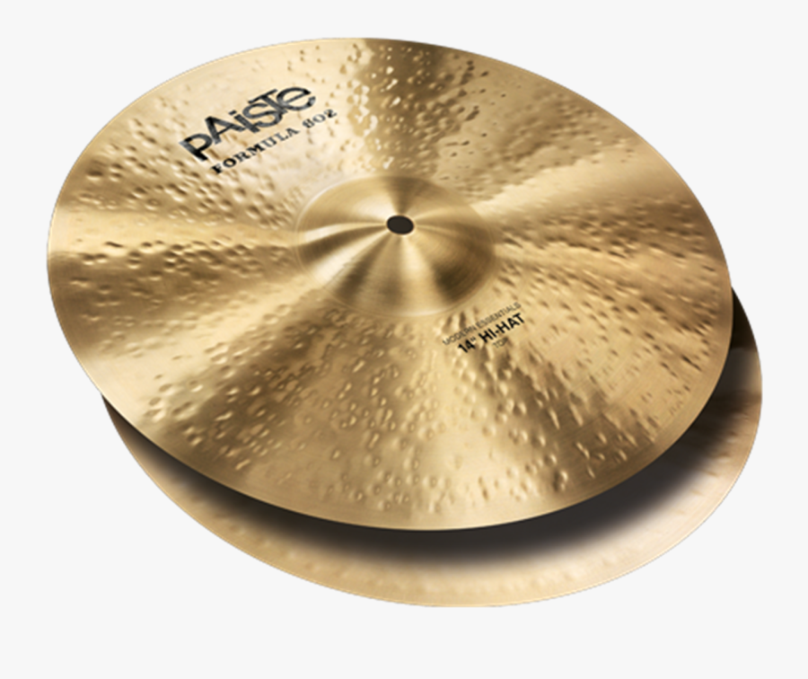 Cymbals - Paiste Formula 602 Modern Essentials Hi Hat 14, Transparent Clipart