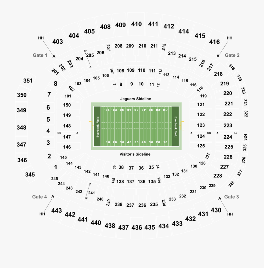 Ticket Drawing Pittsburgh Steelers - Tiaa Bank Field Seating 2019, Transparent Clipart