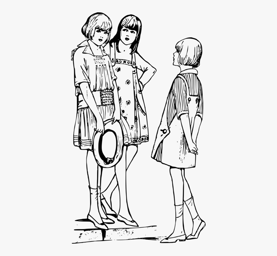 Emotion,art,people - Line Art, Transparent Clipart