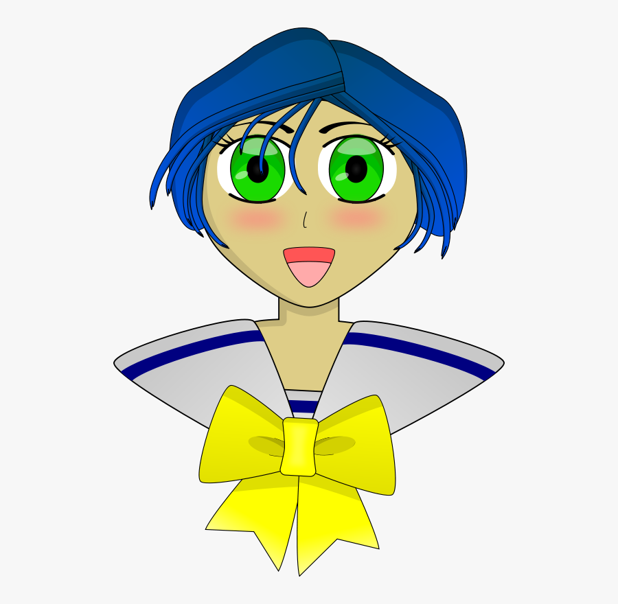 Anime Schoolgirl - Clip Art, Transparent Clipart