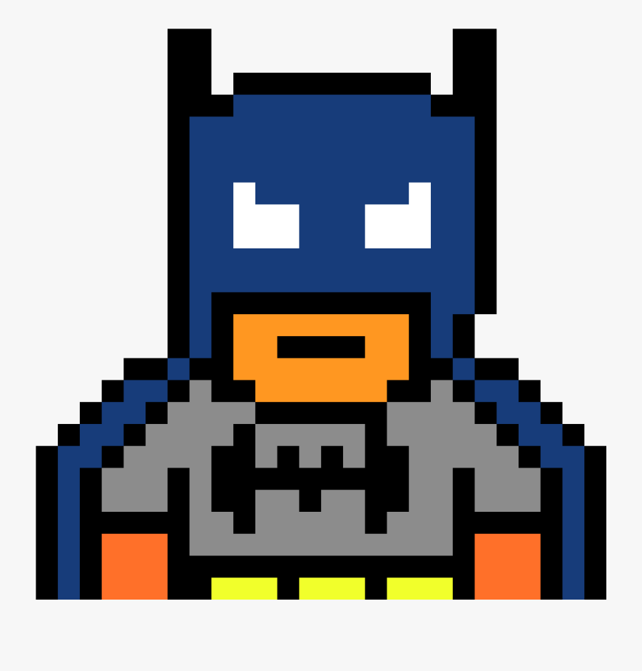 Transparent Batman Clip Art - Superhero Pixel Art Batman, Transparent Clipart