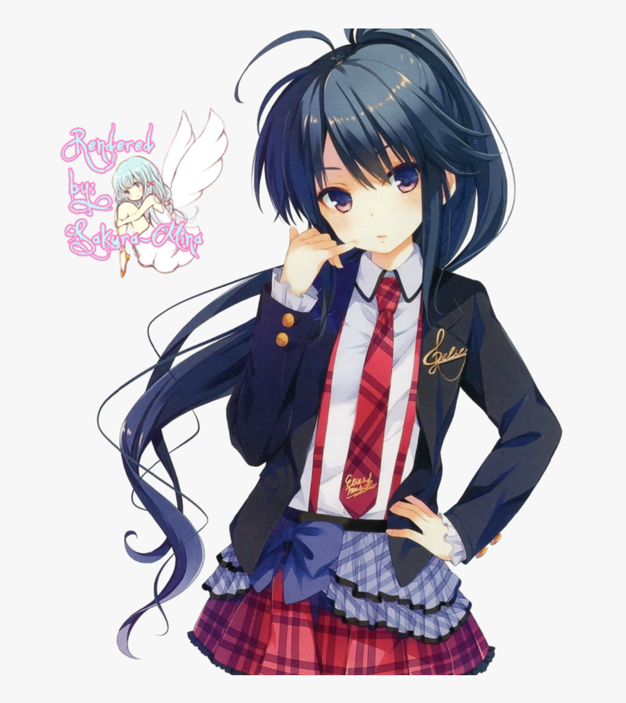 #drawclothes Never Saw A School Girl Pull Off - Transparent Transparent Background Anime Girl Png, Transparent Clipart
