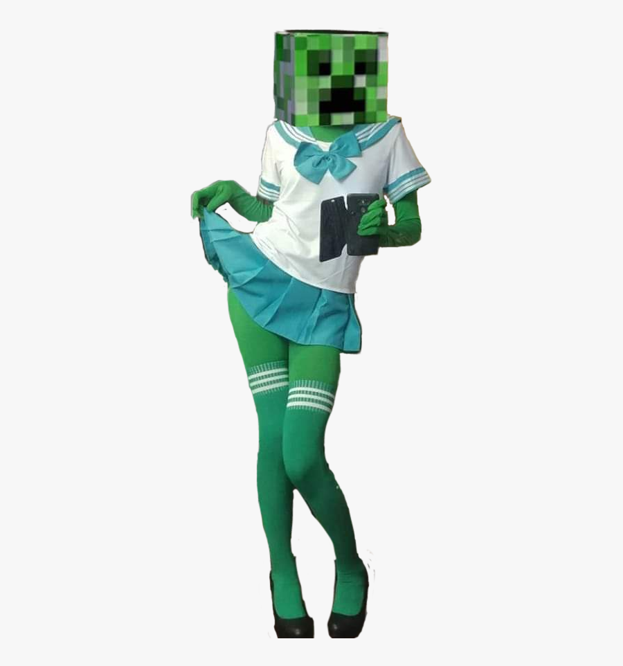 Creeper Meme Girl Cosplay Minecraft Minecraftgirl Minecraft