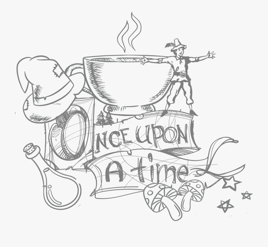 Fairy Tales Black And White, Transparent Clipart