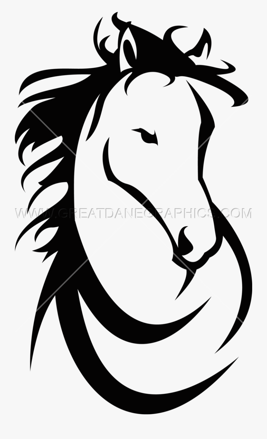 Horse Head Production Ready Artwork For T Ⓒ - Cartoon, Transparent Clipart