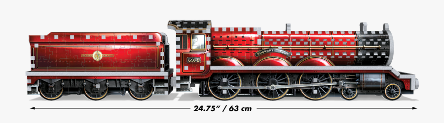 Steam-engine - Hogwarts Express 3d Puzzle, Transparent Clipart