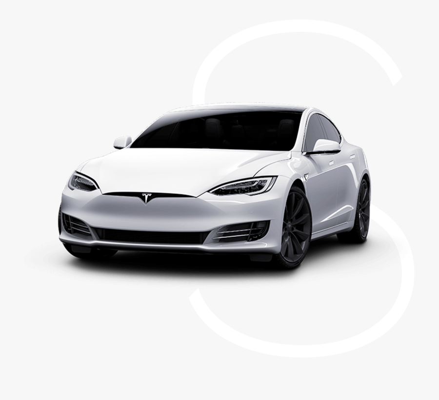 Tesla Transparent Electric Sports Car - 2019 Tesla Model S White, Transparent Clipart