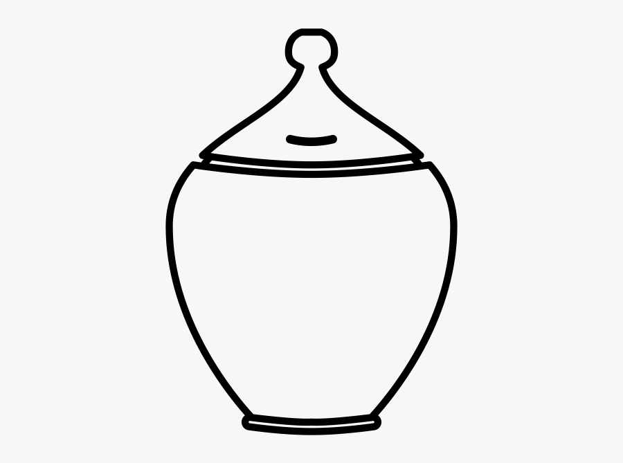 Jar Clipart Mayonnaise Jar - Urn Clipart Black And White, Transparent Clipart