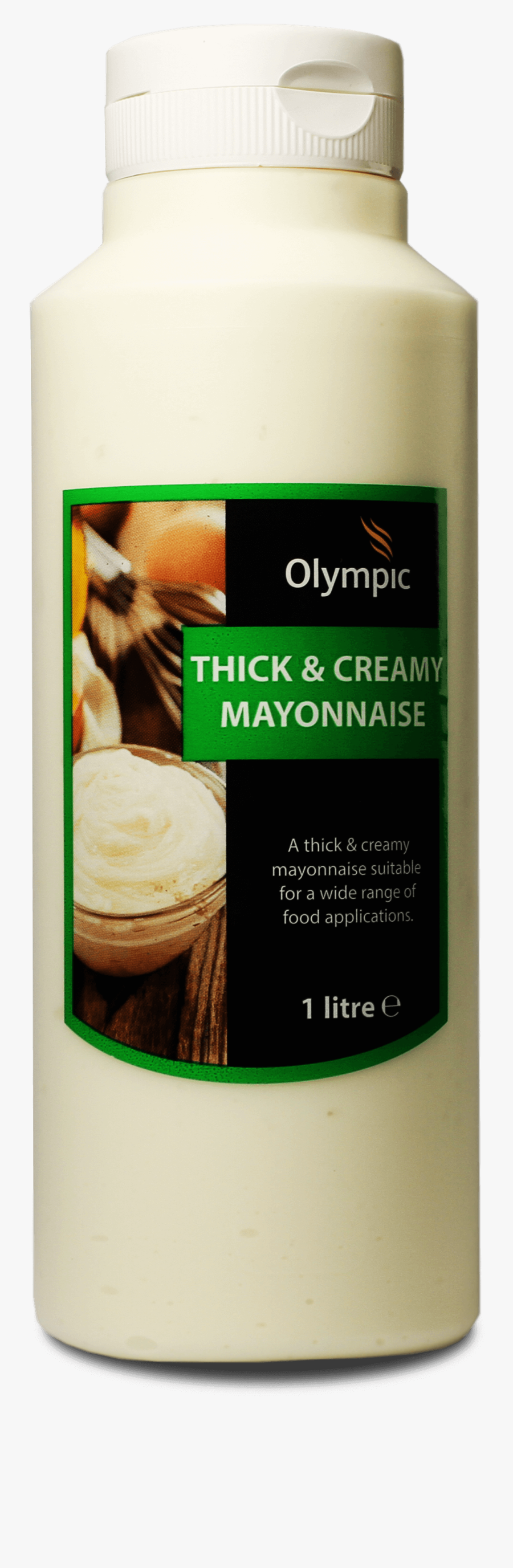 Olympic Thick Creamy Mayo 1l Bottle - Buttercream, Transparent Clipart