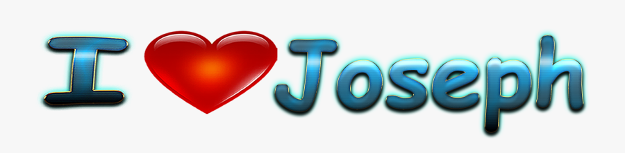 Joseph Love Name Heart Design Png - Graphic Design, Transparent Clipart