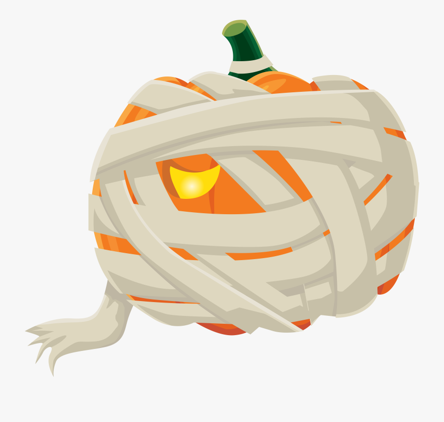 Halloween Mummy Pumpkin Png Clip Art Image, Transparent Clipart