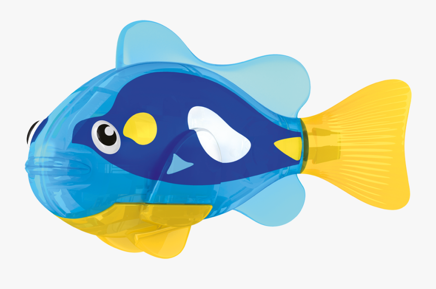 Robo Fish Tropical Powder Bluetang - Peixe Tamboriu De Brinquedo, Transparent Clipart