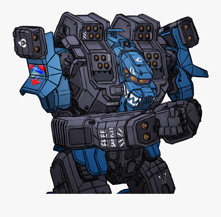 Transparent Mechwarrior Online Png - Arctic Wolf Mech, Transparent Clipart