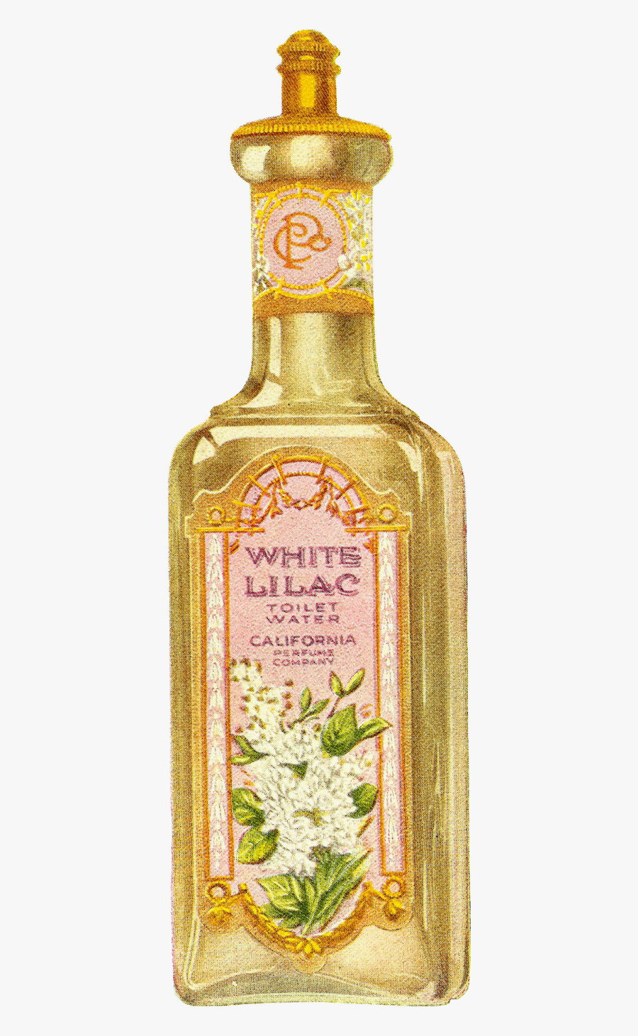 Png Vintage Perfume Bottle, Transparent Clipart