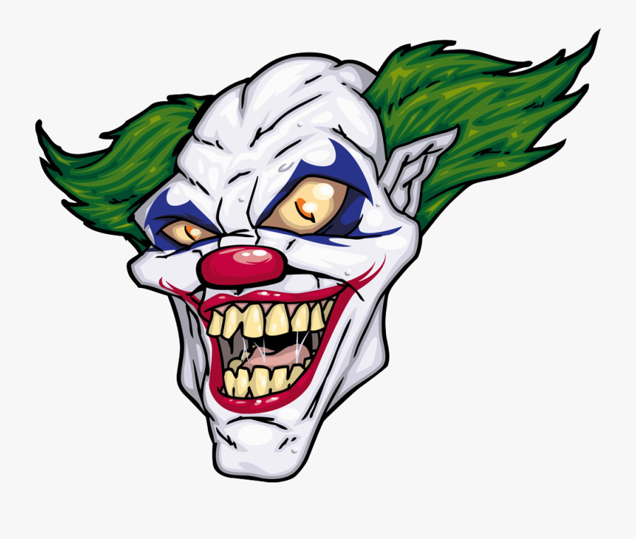 Joker Evil Clown Illustration - Cartoon Evil Clown, Transparent Clipart