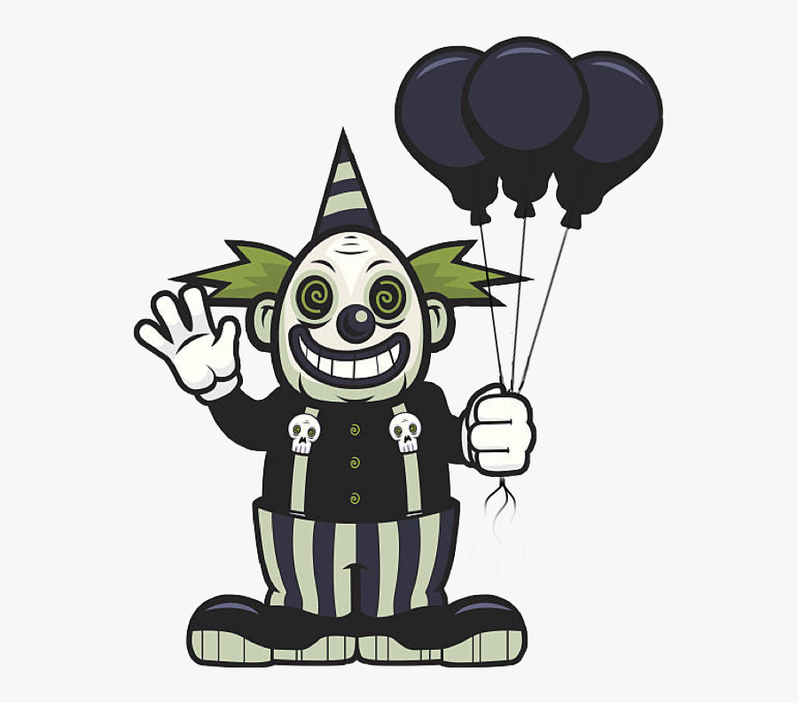 #ftescaryclowns #scaryclown #clown #scary #balloon - Creepy Clown Clip Art, Transparent Clipart