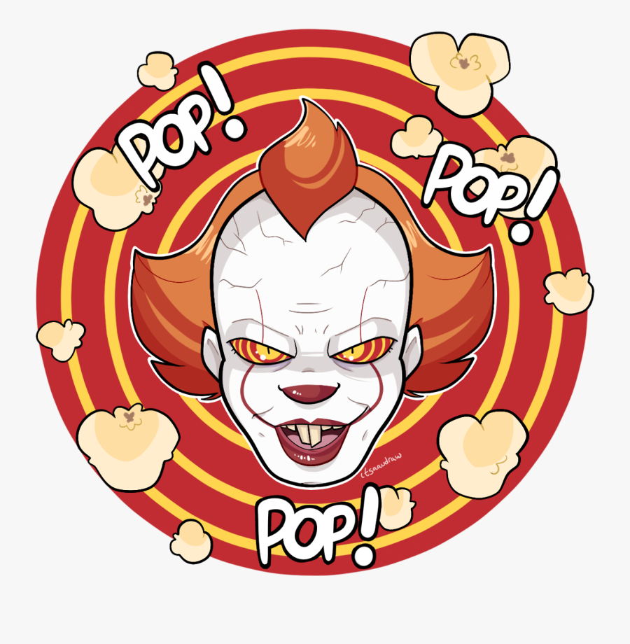 Pennywise With Popcorn, Transparent Clipart