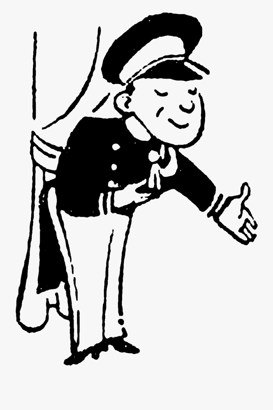 Doorman Clip Art, Transparent Clipart