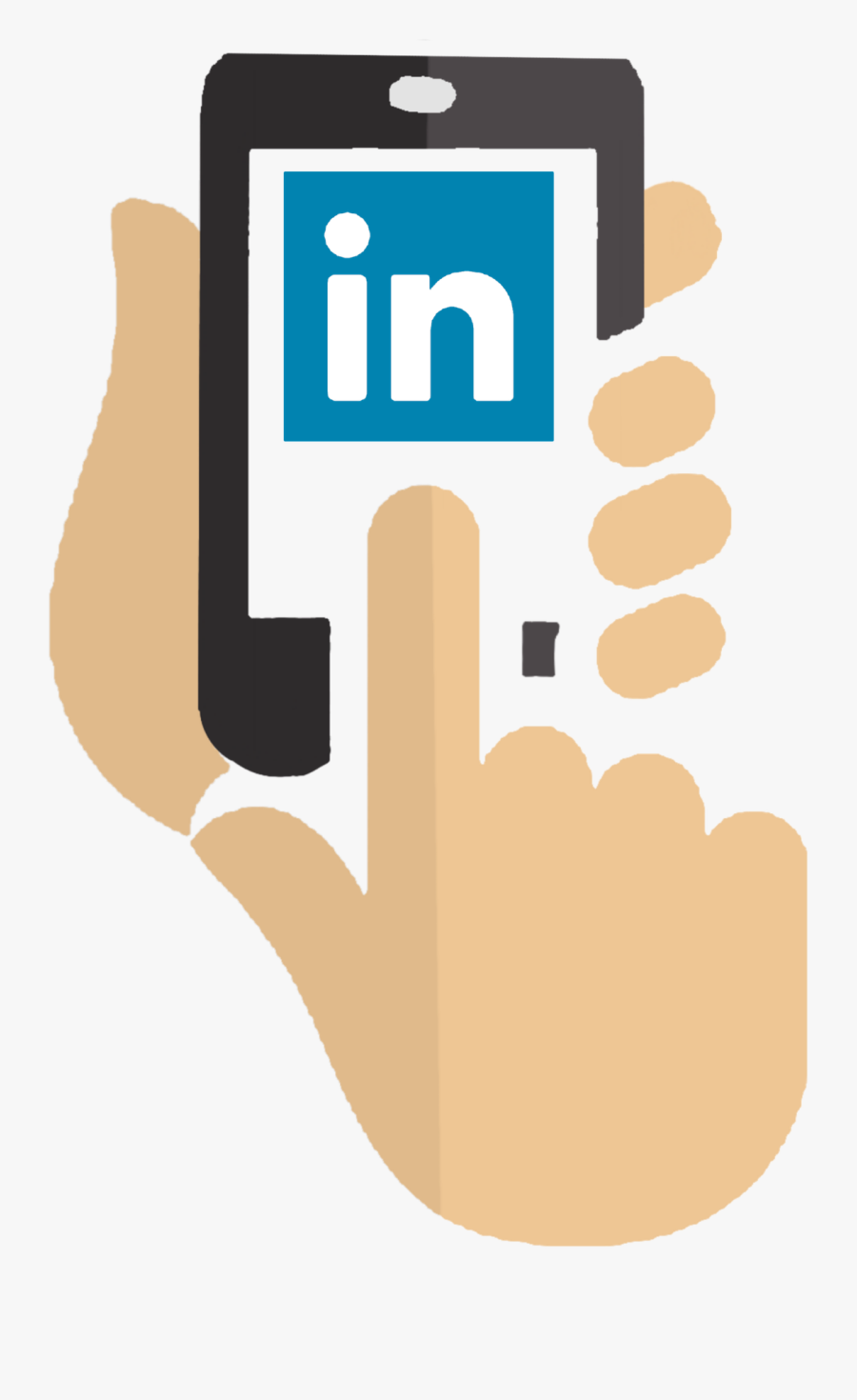 Mobile In Hand Youtube Png, Transparent Clipart