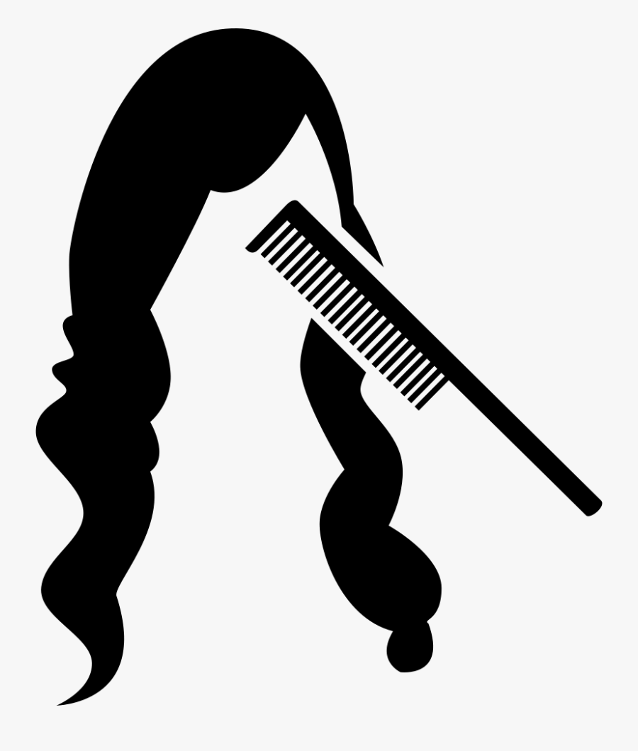 Comb Svg Clip Art - Comb On Hair Png, Transparent Clipart