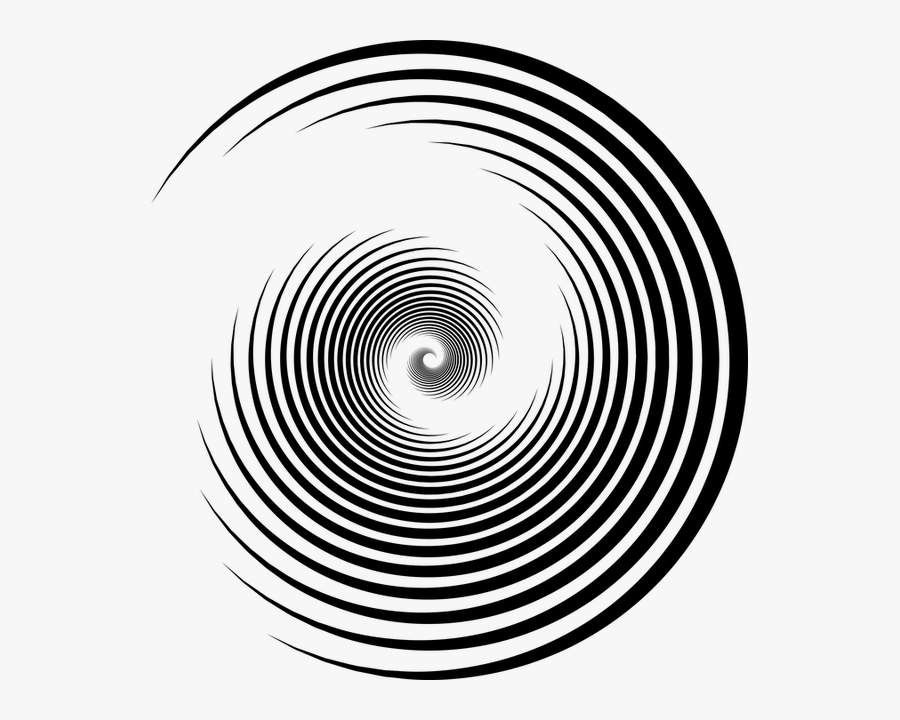 Decorative, Ornamental, Vortex, Whirlpool, Maelstrom - Spiral Clipart Black And White, Transparent Clipart
