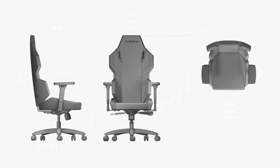 Clip Art Chair Top View - Gaming Chair Top View, Transparent Clipart