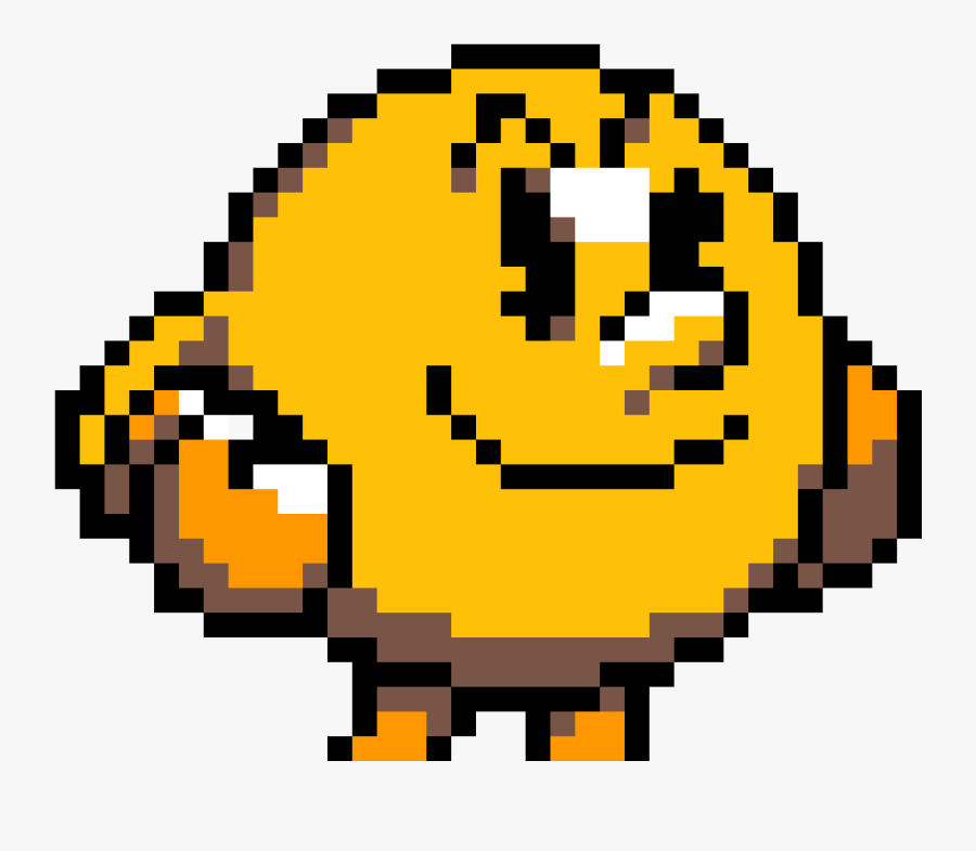 Pac Man Super Mario Bros Pixel Art - Pac Man Pixel Gif, Transparent Clipart