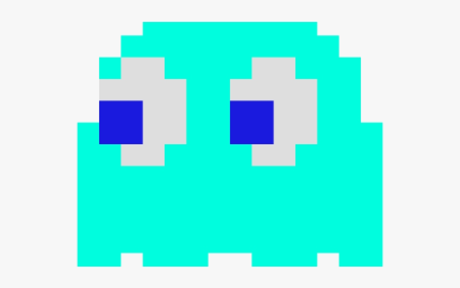Pacman Ghost Pixel Clipart Pac Man Yellow Transparent - Pacman Ghost Transparent Background, Transparent Clipart