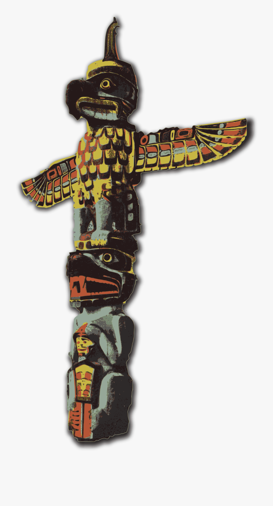 Grasshopper Clipart Totem Pole - Totem Png, Transparent Clipart