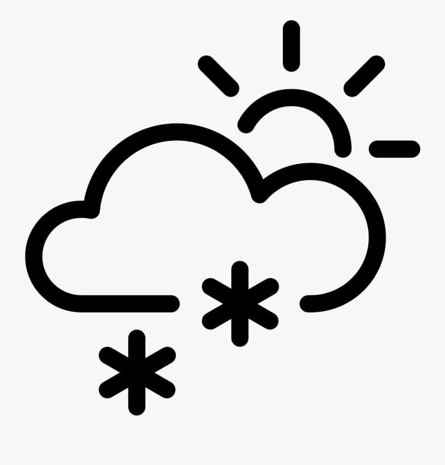 Transparent Snow Icon Png - Rain And Sun Icon, Transparent Clipart