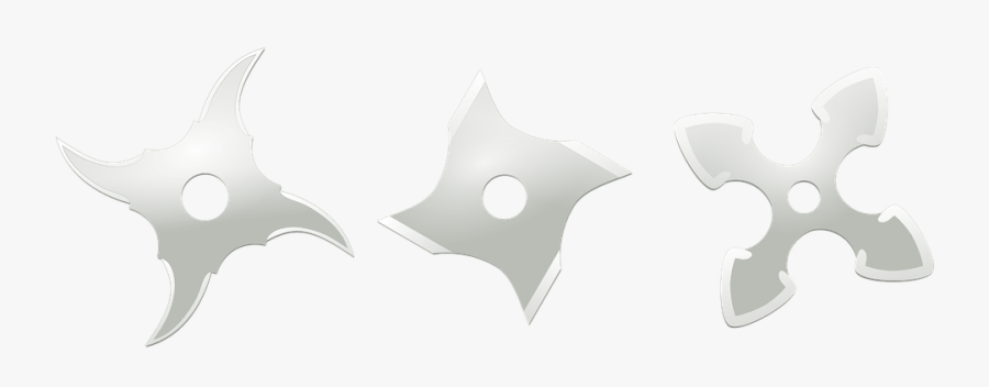 Transparent Ninja Star Png - Shurikens, Transparent Clipart