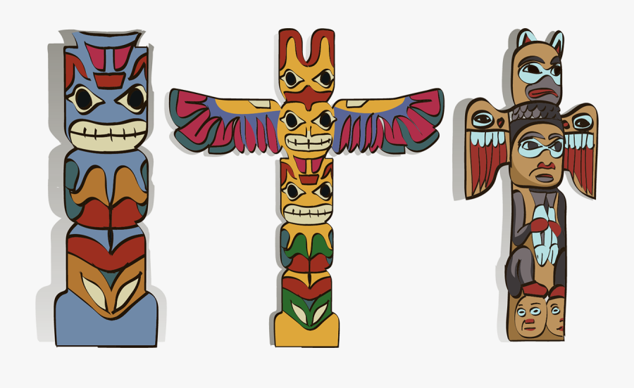 Totem Pole, Transparent Clipart