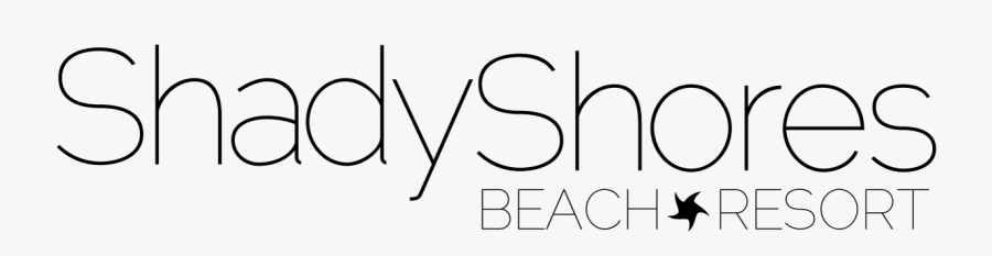 Shady Shores Beach Resort - Line Art, Transparent Clipart