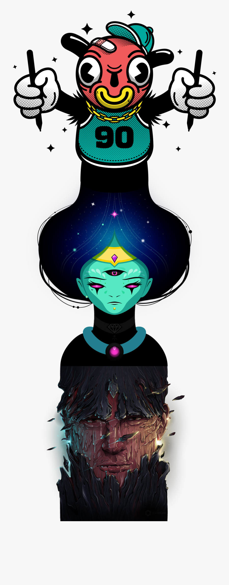 Easy Vector Totem - Illustration, Transparent Clipart