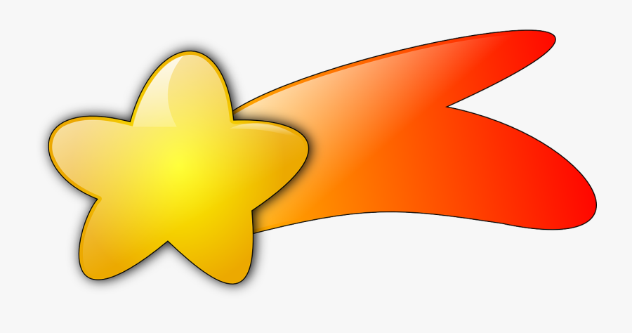 Shooting Stars Clip Art - Cartoon Shooting Star Png, Transparent Clipart