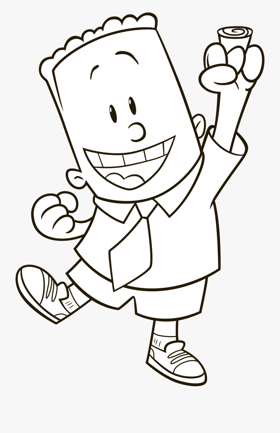 Coloring Professor Poopypants Captain Underpants, Transparent Clipart