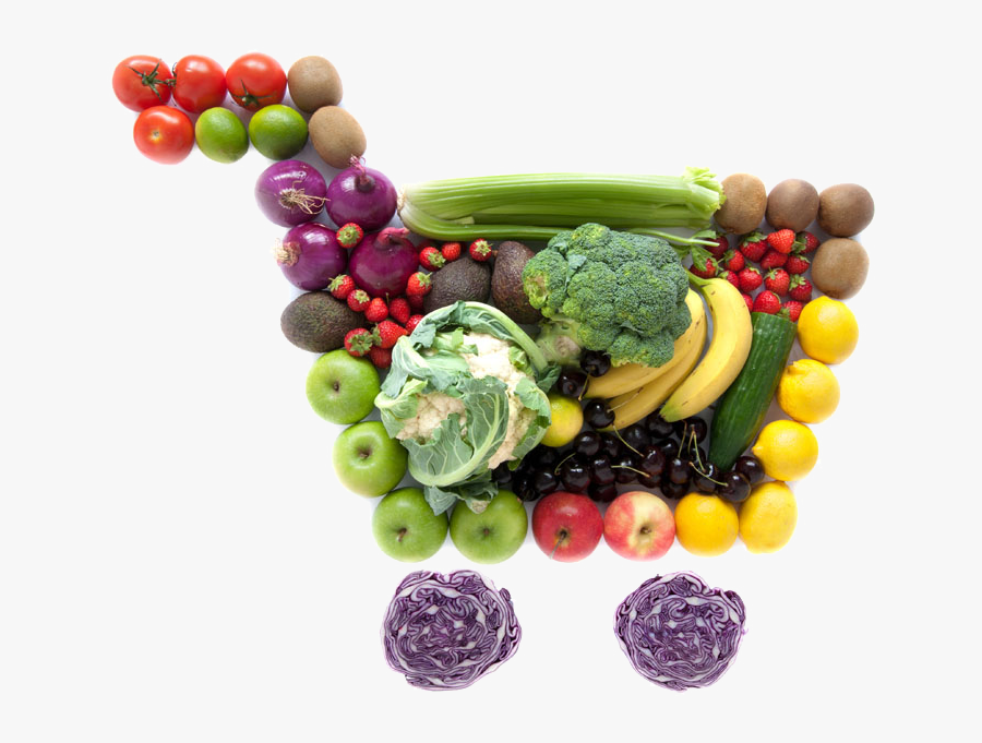 Online Shopping Fruits And Vegetables, Transparent Clipart