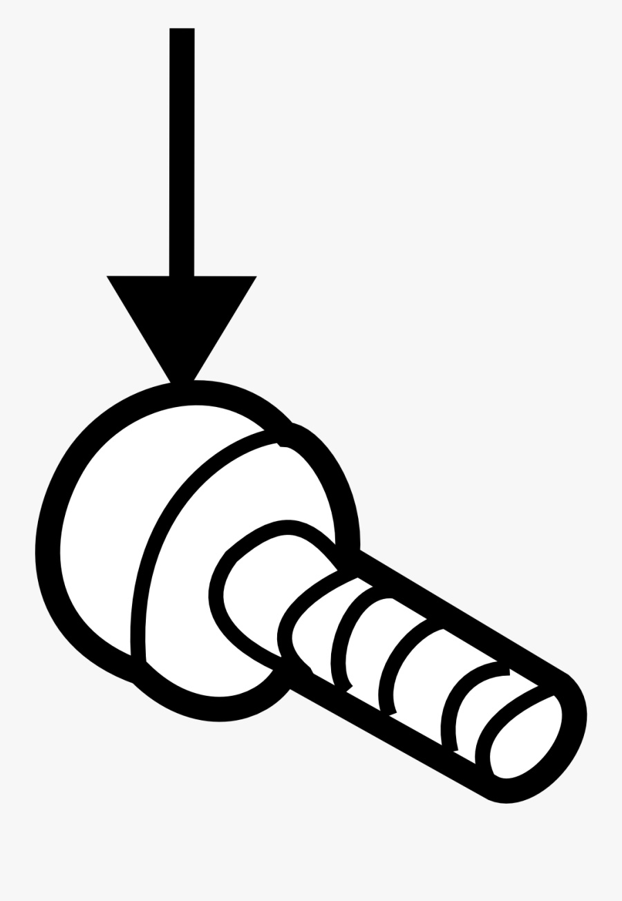 Vector Screw Baut, Transparent Clipart